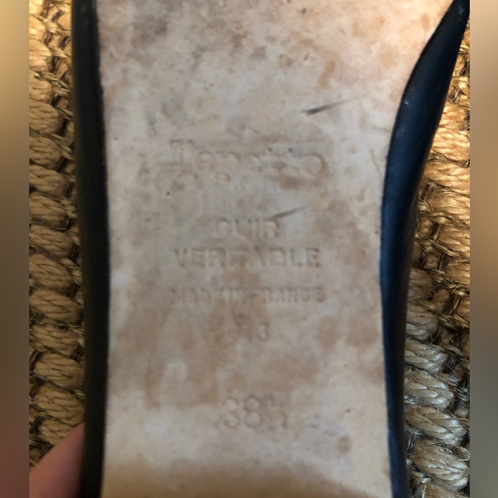 repetto black Camille heeled ballet flats 38.5 7 - Picture 4 of 5